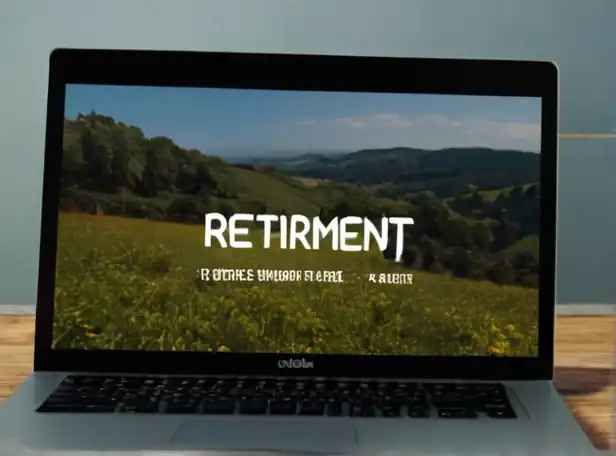 Retirement simulator interface on a computer screen