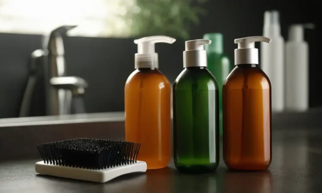 Shampoo bottles