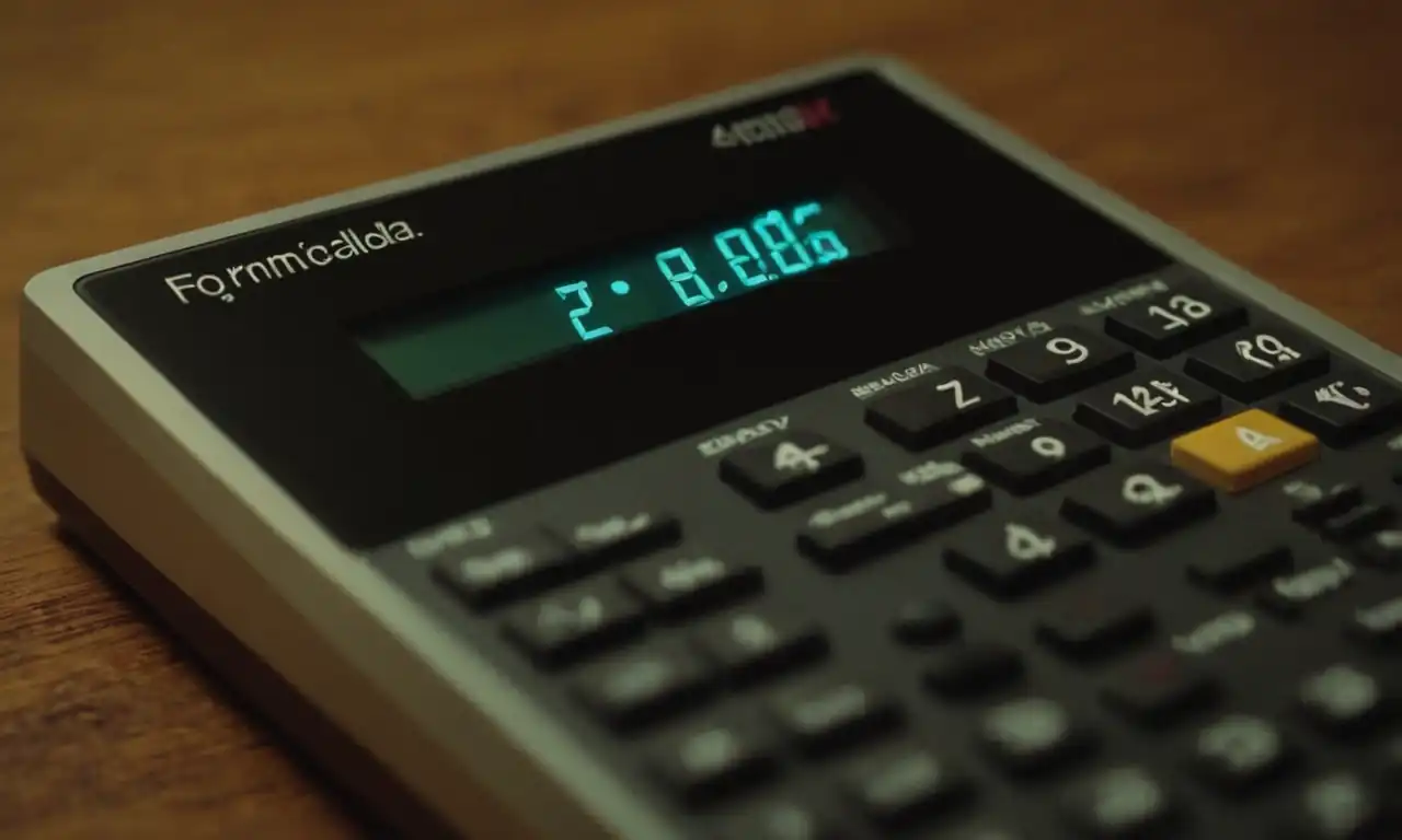 Fórmulas numéricas sobre una calculadora digital