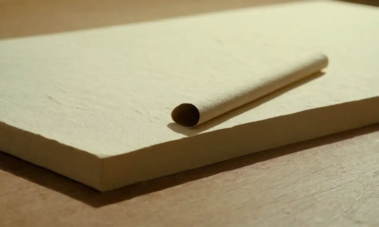 Una hoja de papel blanco con una tabla limpia