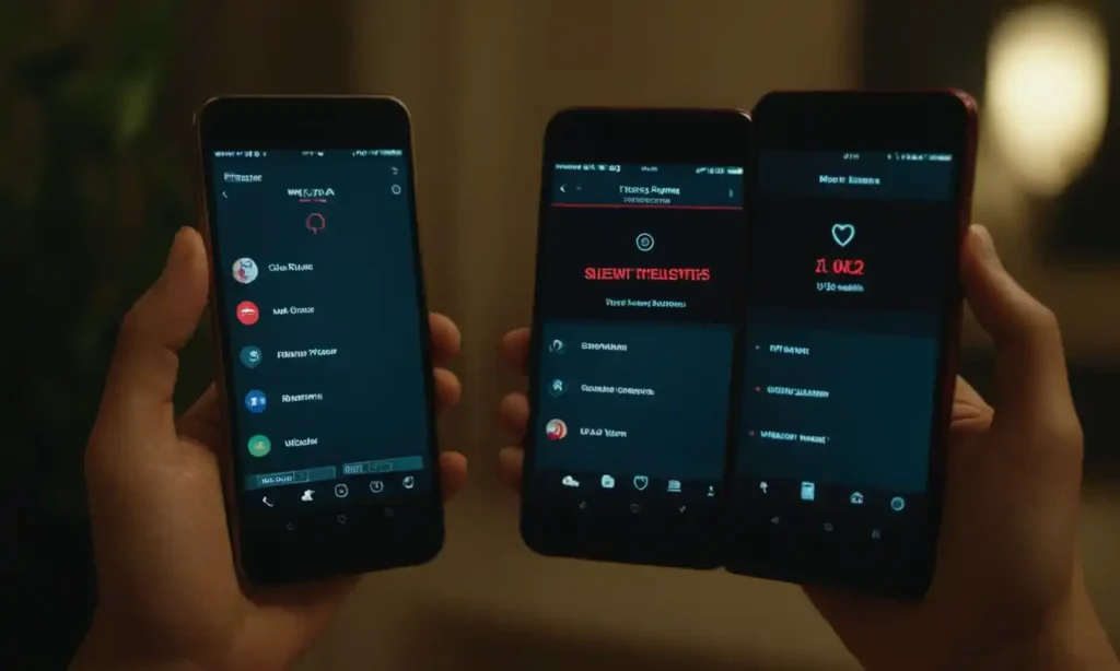 5 teléfonos inteligentes con mensajes en pantalla