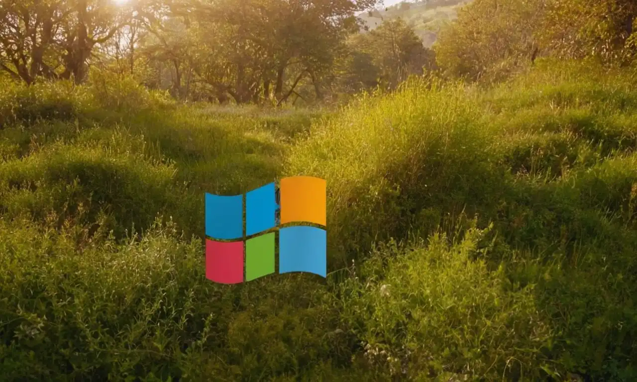 Windows transparente con iconos cerrados en segundo plano