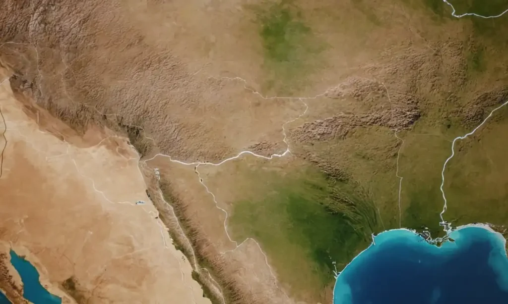 Mapa en pantalla móvil con ruta destacada