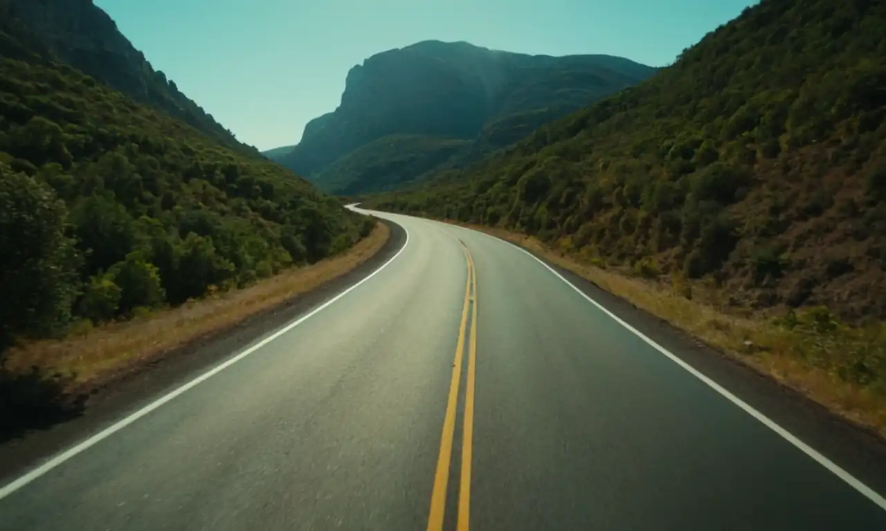 Una pantalla móvil con ruta dibujada