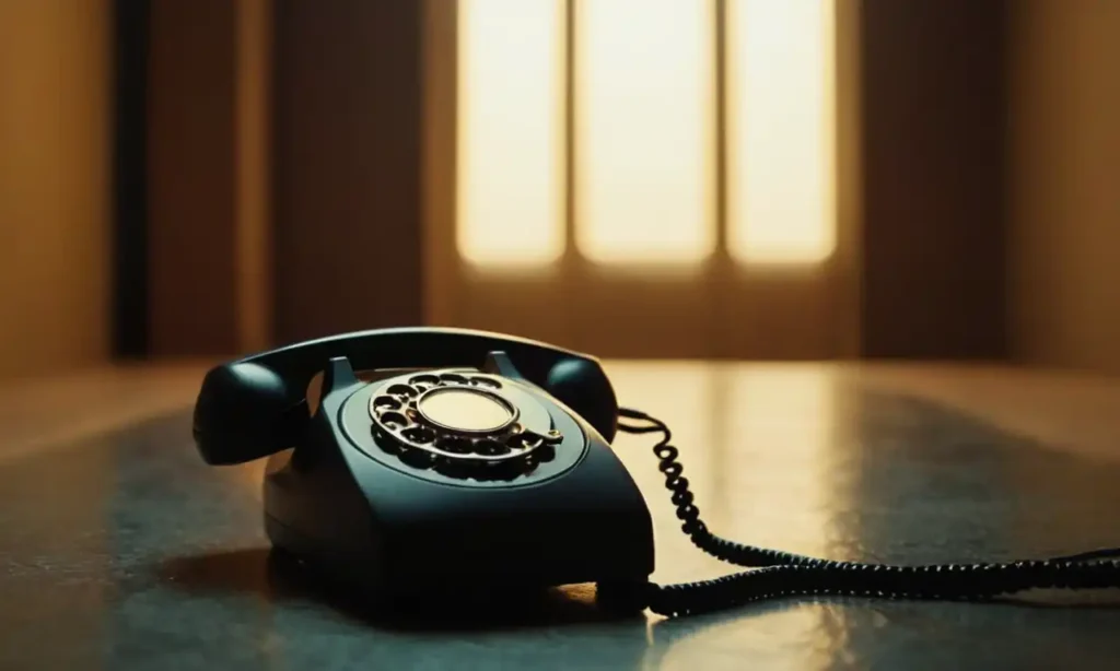Un teléfono con fondo cambiante en un entorno minimalista