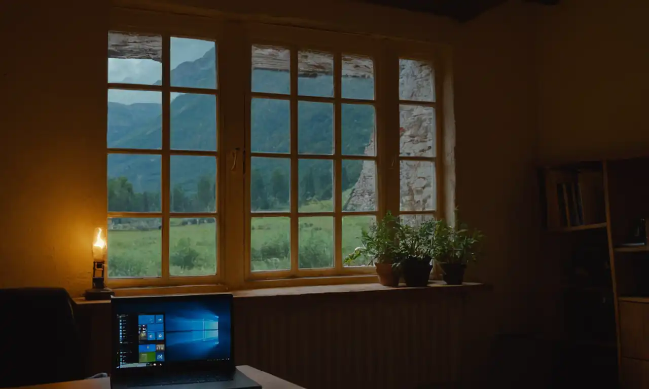 Ordenador Windows 10 en acción con velocidad y eficiencia