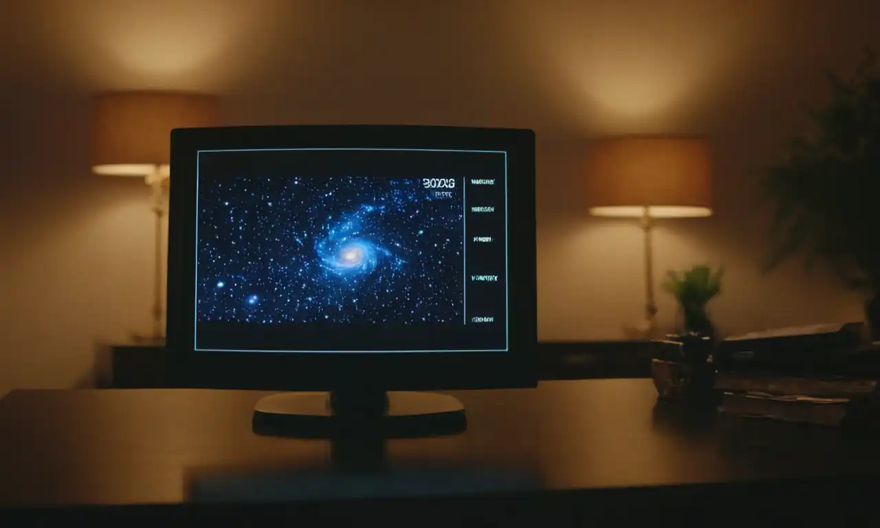 Un monitor brillante con un cursor moviéndose sobre el menú de capturas