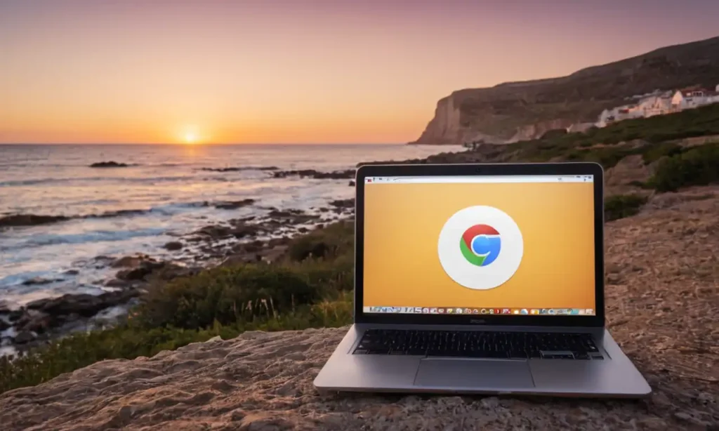 Un navegador Google Chrome con certificado digital instalado