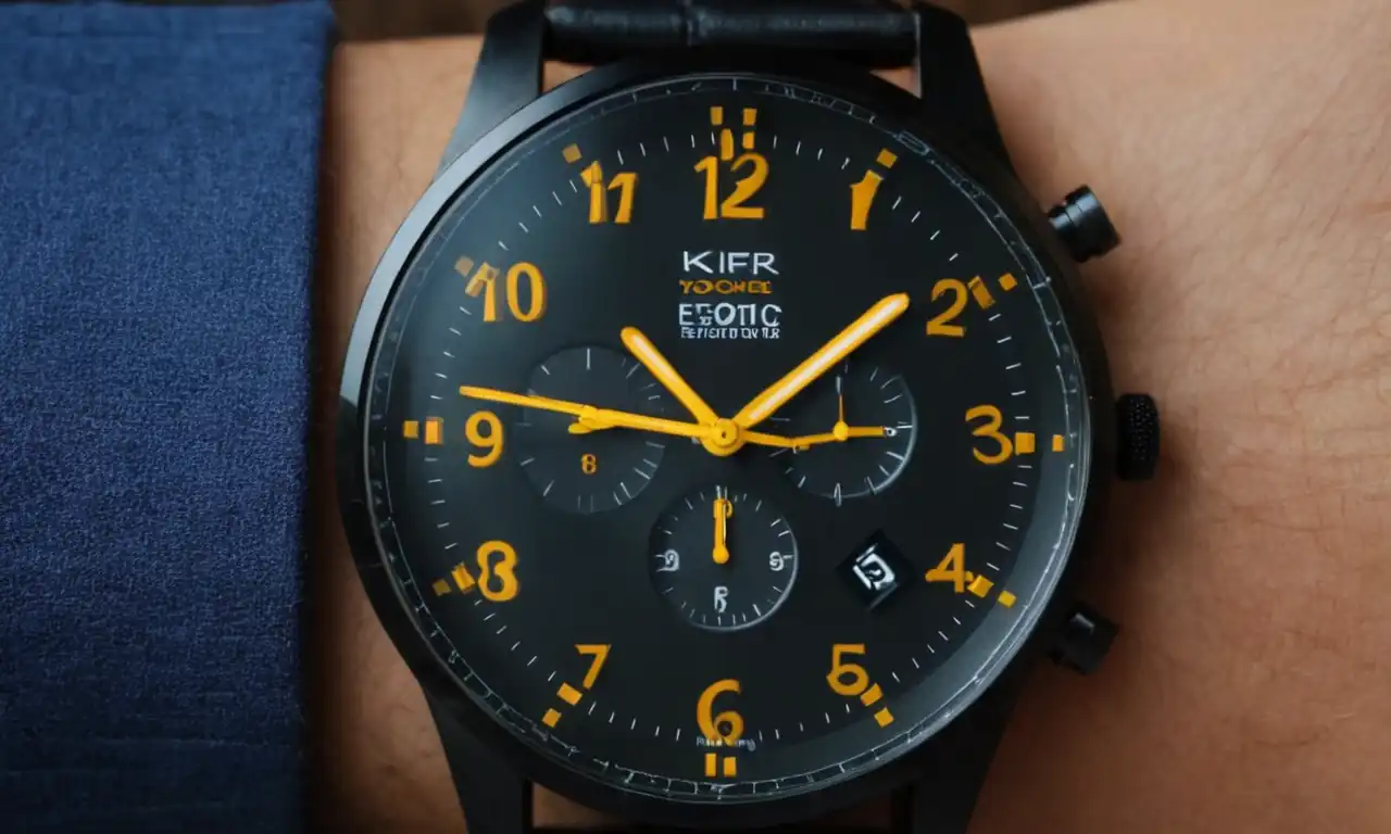 Reloj digital moderno con segundos brillantes y fácilmente editable