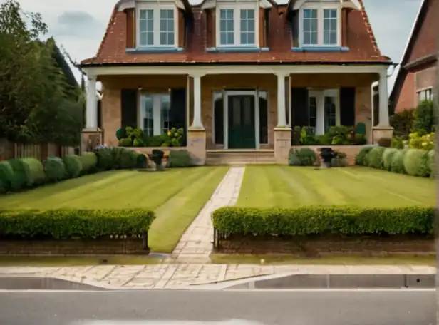 Land plot registration in front of a house