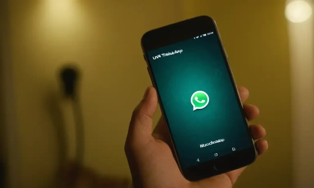 Un teléfono móvil y una imagen en un chat de WhatsApp con ubicación marcada