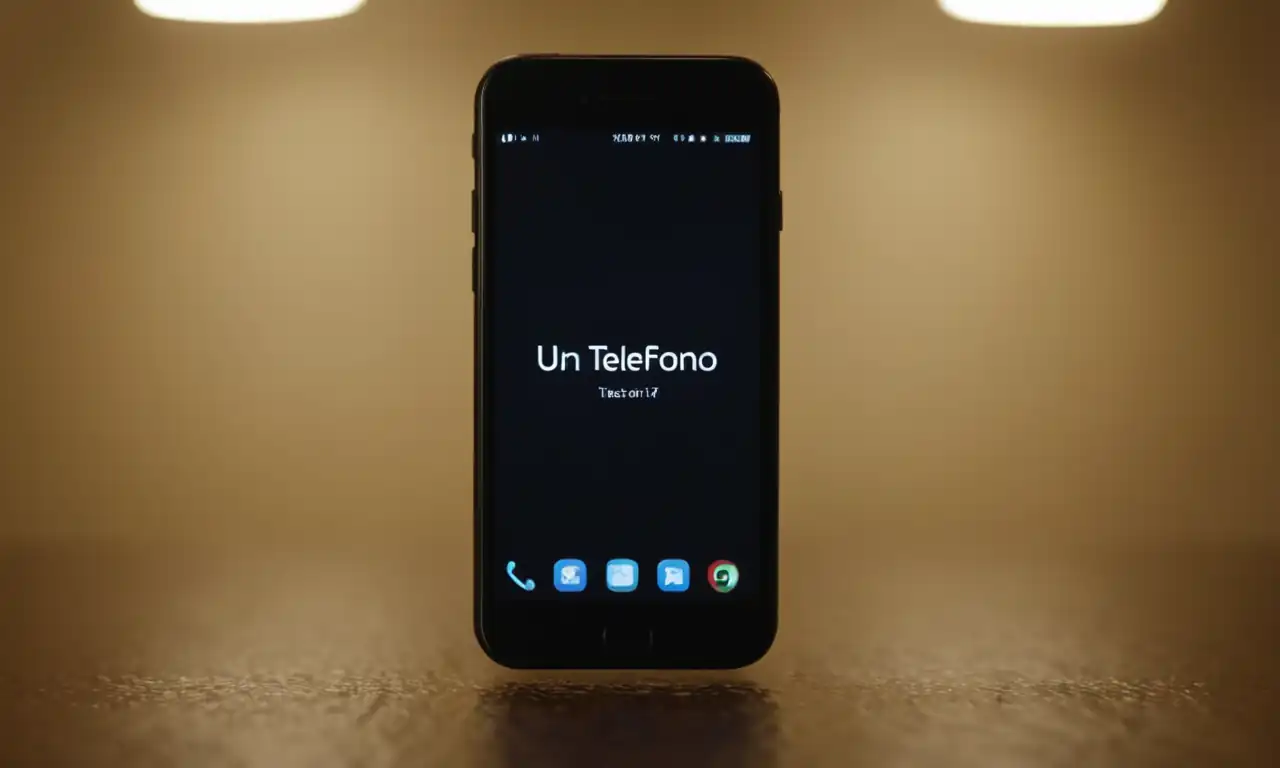 Un teléfono móvil con una lista de cuentas en la pantalla