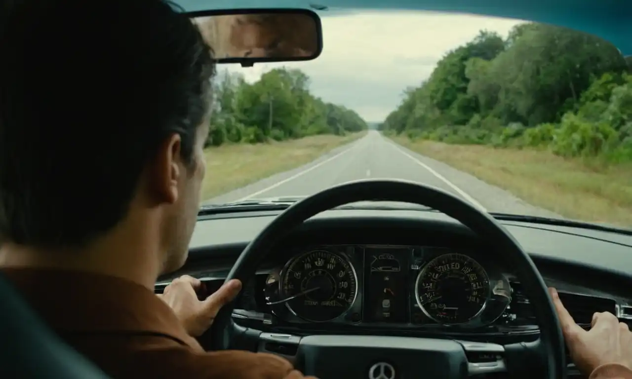 Un conductor revisando el odometro de su coche