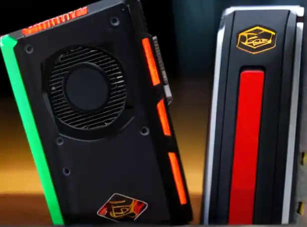 Graphics card and computer hardware icons in harmony
