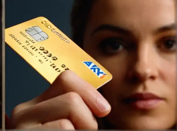 A person holding a credit and debit card with puzzled expression