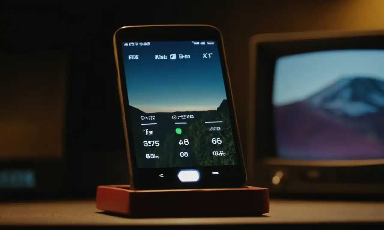 Un teléfono móvil con pantalla oscura, con una caja de eliminación de cuenta en primer plano