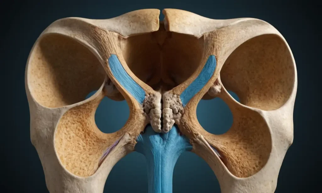 3D illustration of pelvis