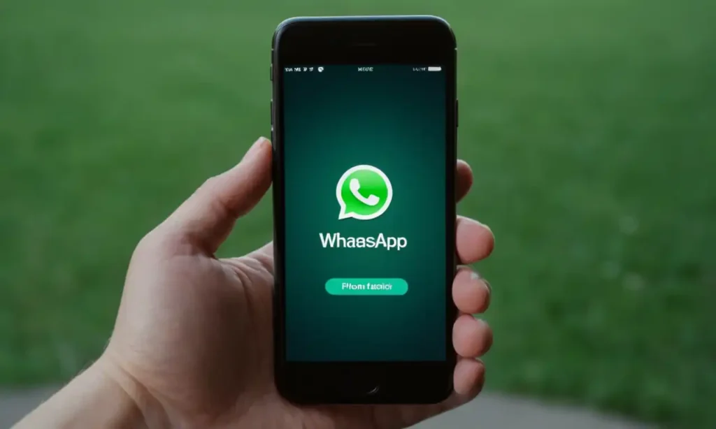 5 instantáneas de iPhone y WhatsApp en una pantalla iluminada