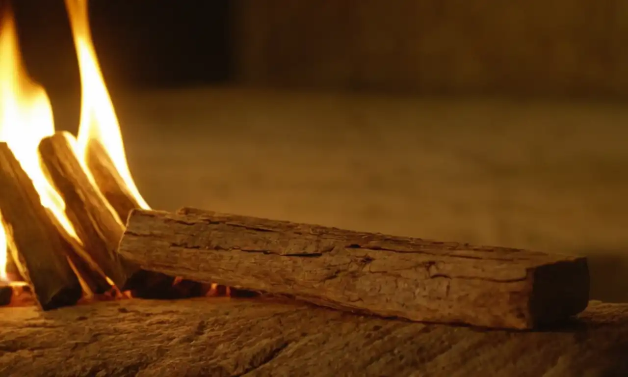 Palo Santo en acción, eliminando negatividad con su energía purificadora