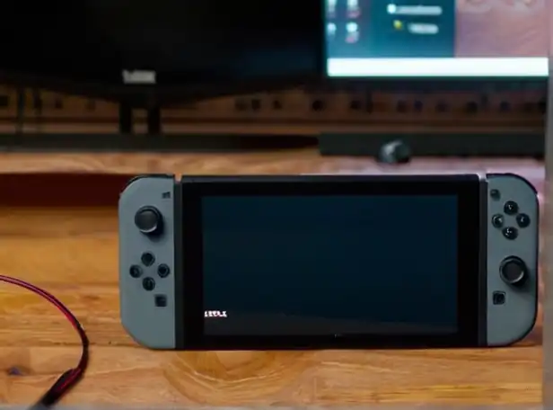 Switch controller connected to PC via cable