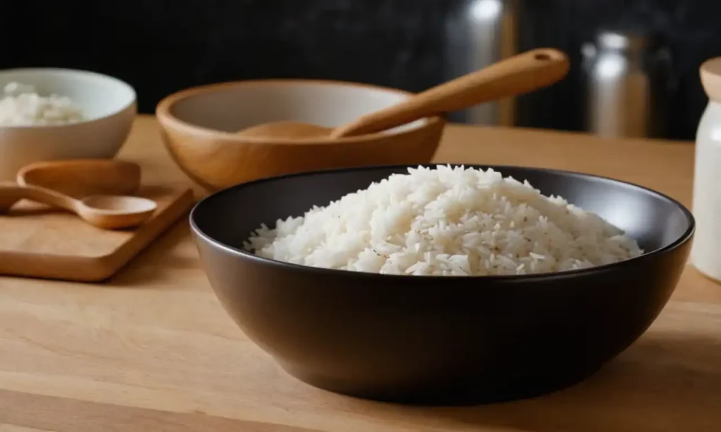 Freshly cooked rice container