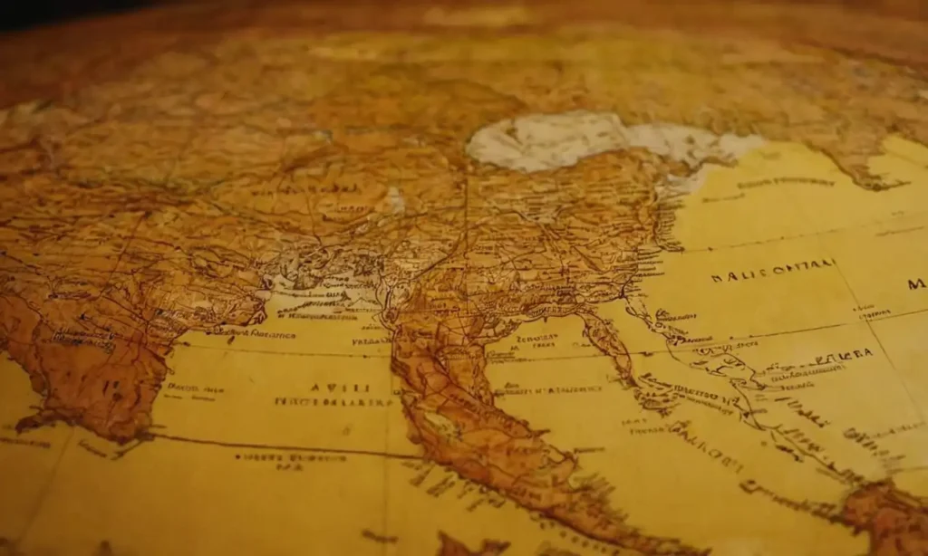 Mapa digital con múltiples puntos de interés marcados