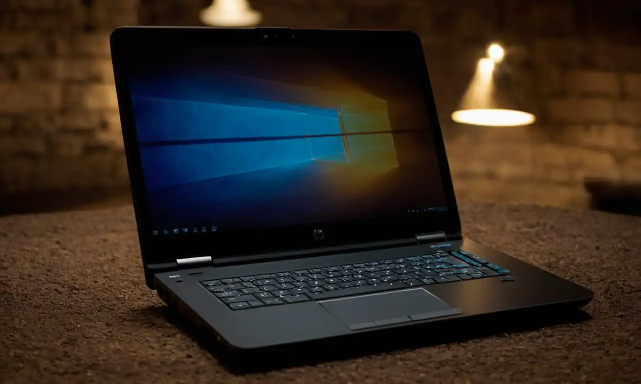 Una laptop HP con flechas bloqueadas