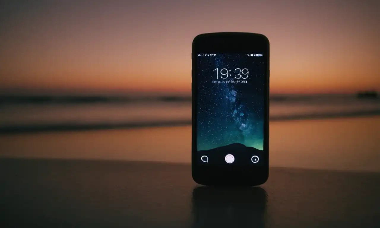 Un teléfono móvil con pantalla brillante, llena de mensajes eliminados