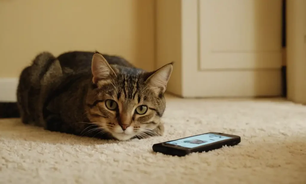 Un teléfono móvil con pantalla limpia de chats