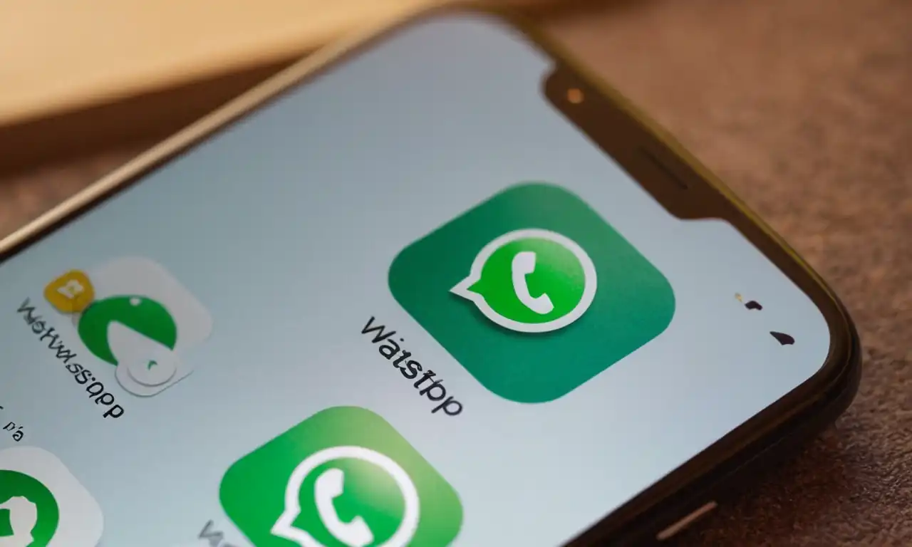 Smartphone abierto mostrando contenido de WhatsApp en Google Drive
