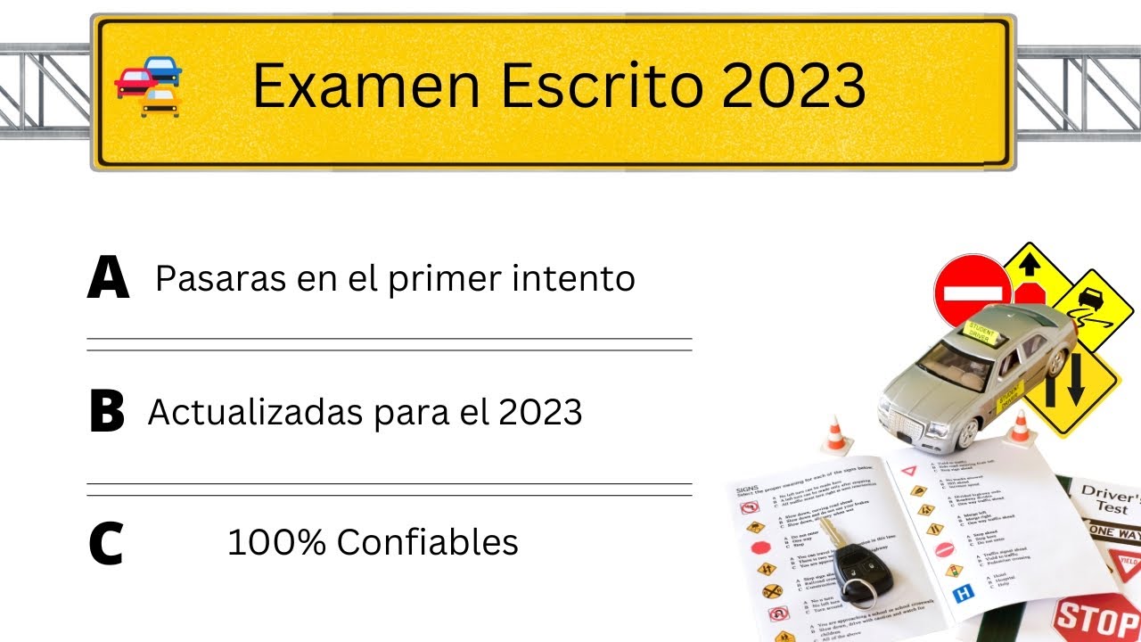 ¡Aprende todo lo que necesitas para pasar el examen teórico de manejo