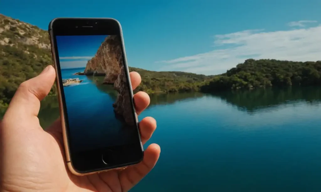 iPhone y Android unidos por una flecha azul