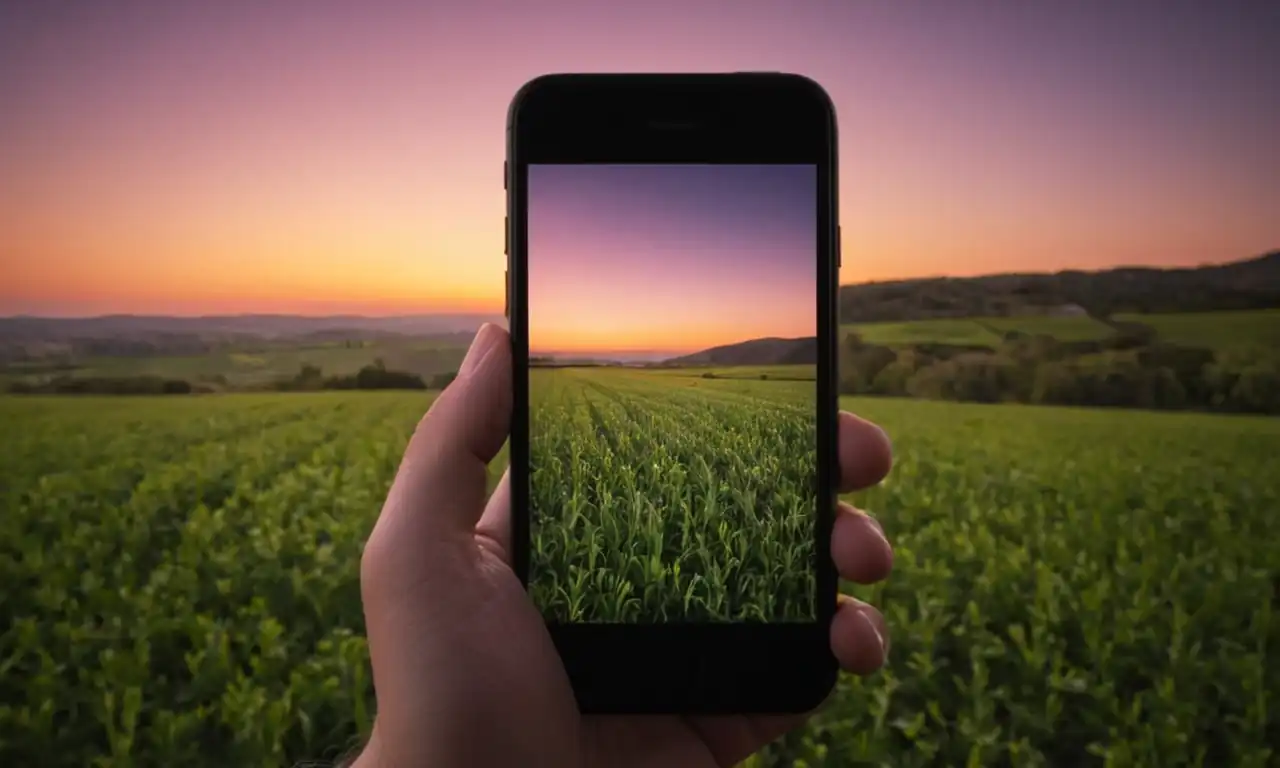 Celulares interconectados en un estilo minimalista