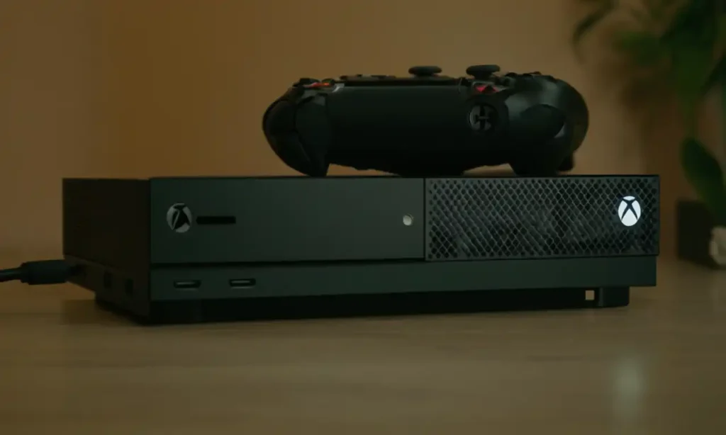 Xbox One conectado a Xbox Series X con cable