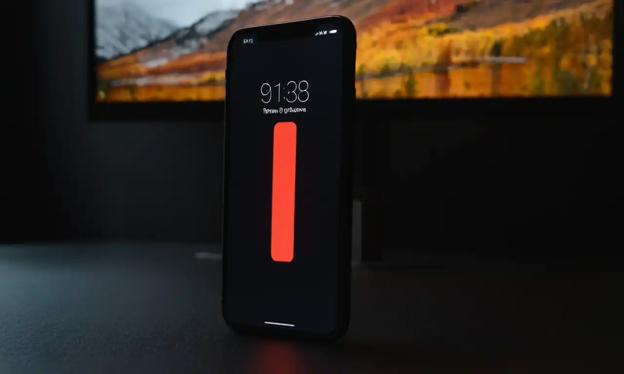 iPhone negro con una pantalla de bloquee customizada