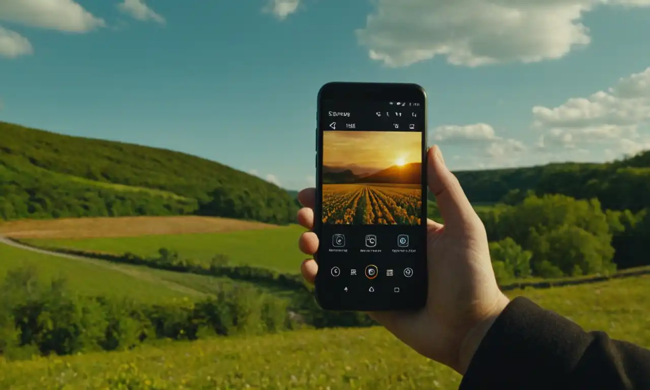Smartphone con pantalla muda y error