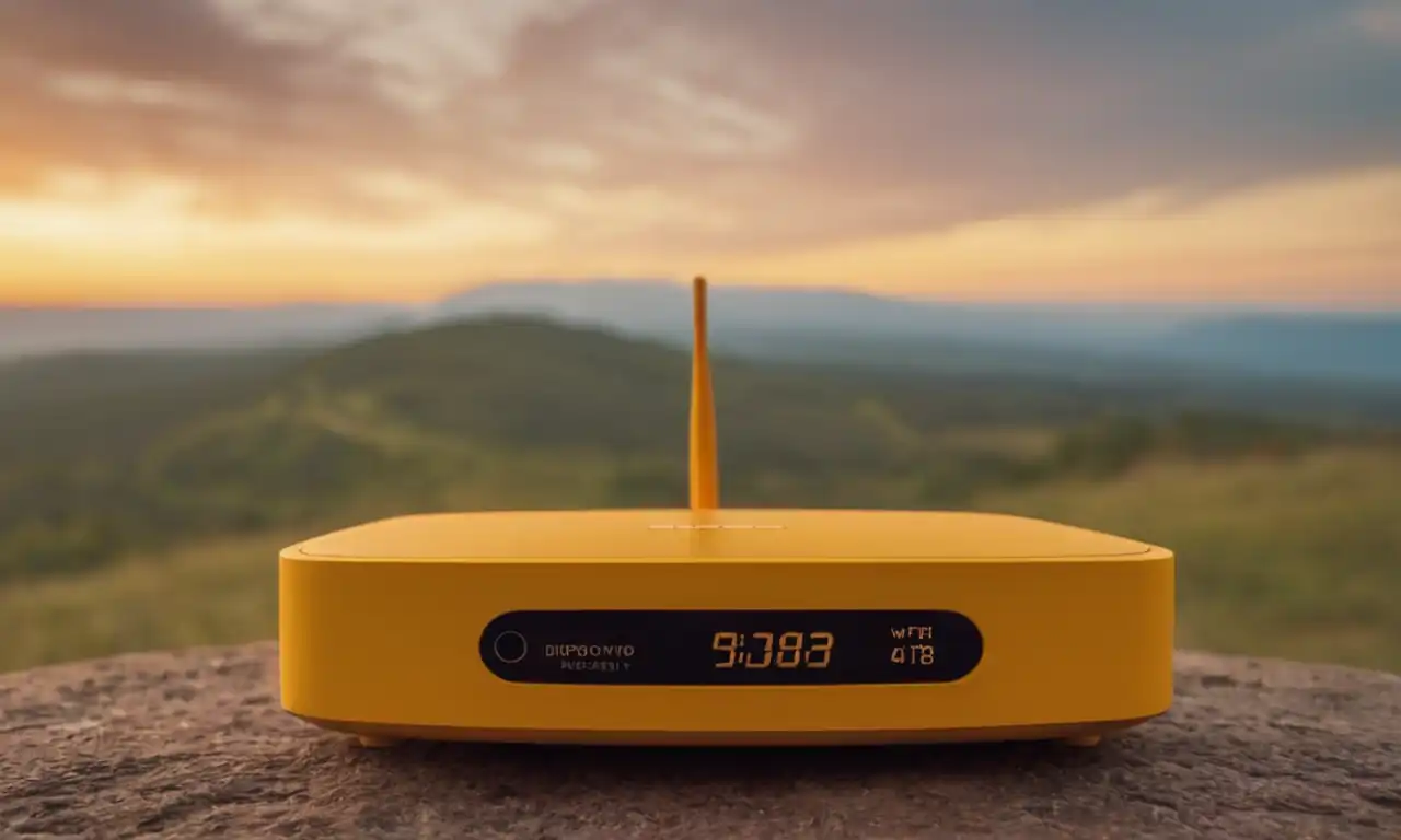 Dispositivo portátil enfrente de una conexión WiFi fallida