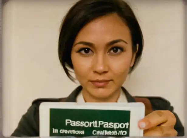 Foreigner holding passport and currency amidst international arrest warrants