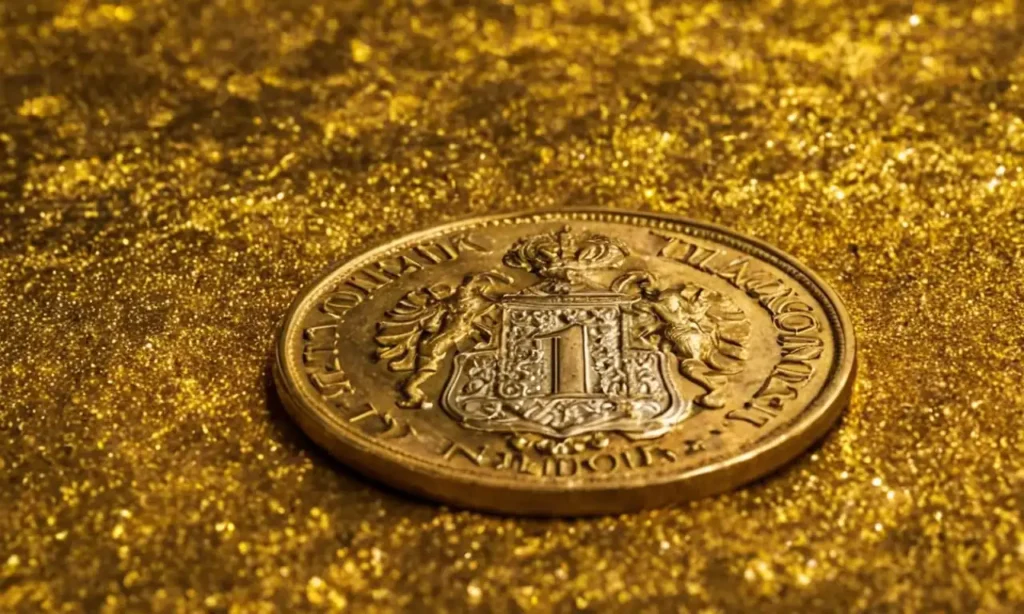 50 céntimos dorado antiguo con valor numismático