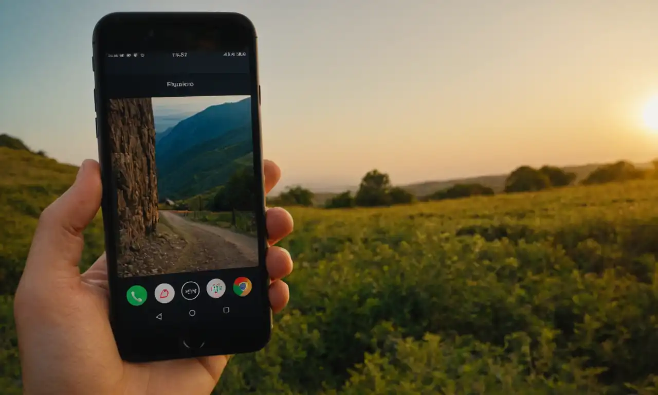 Celular móvil pantalla con lista de seguidores