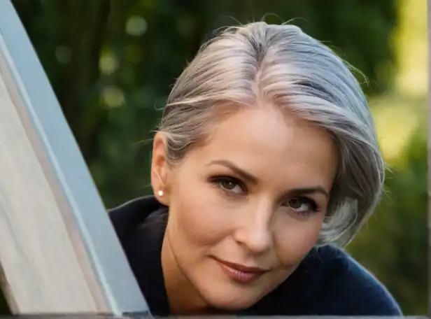 Grey hair embracing natural beauty steps