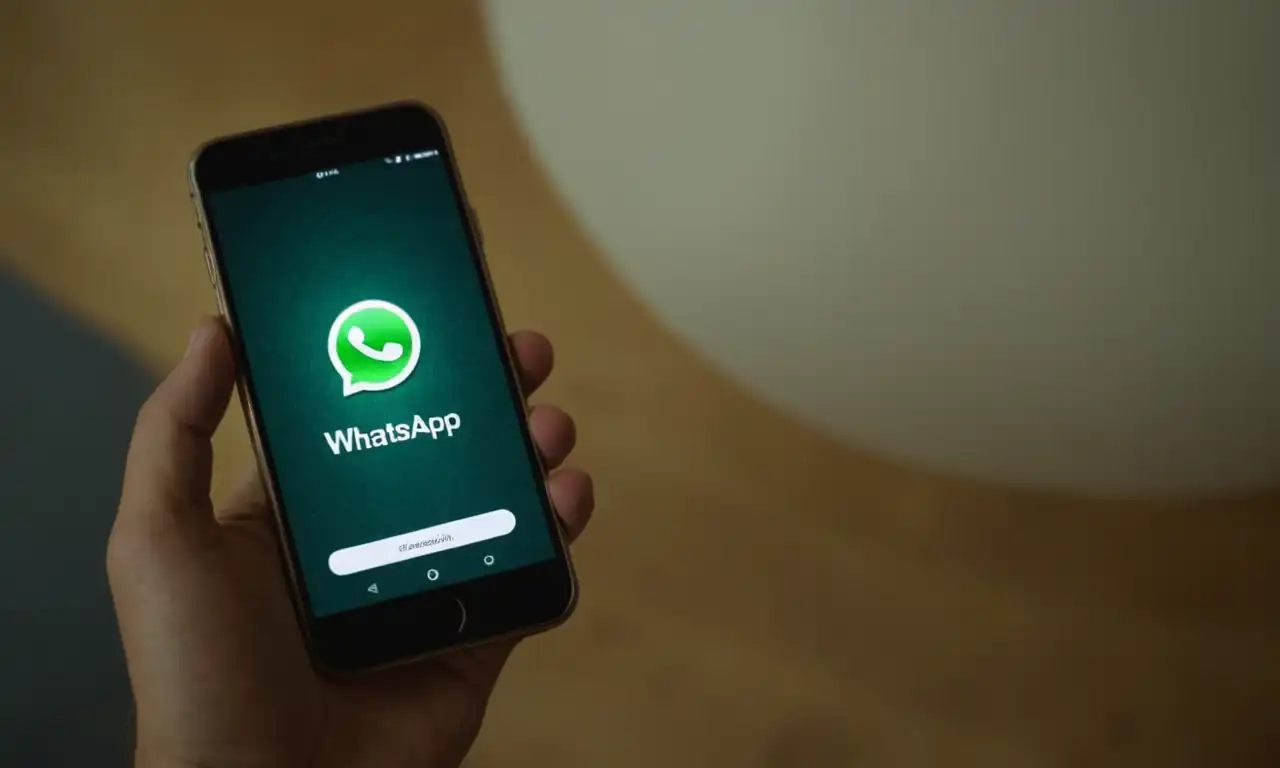 Un teléfono móvil conectado a un ordenador, restableciendo WhatsApp en la nube