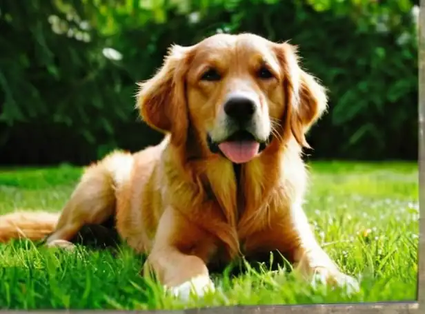 Natural remedies for paws care calm dog lying on green grass