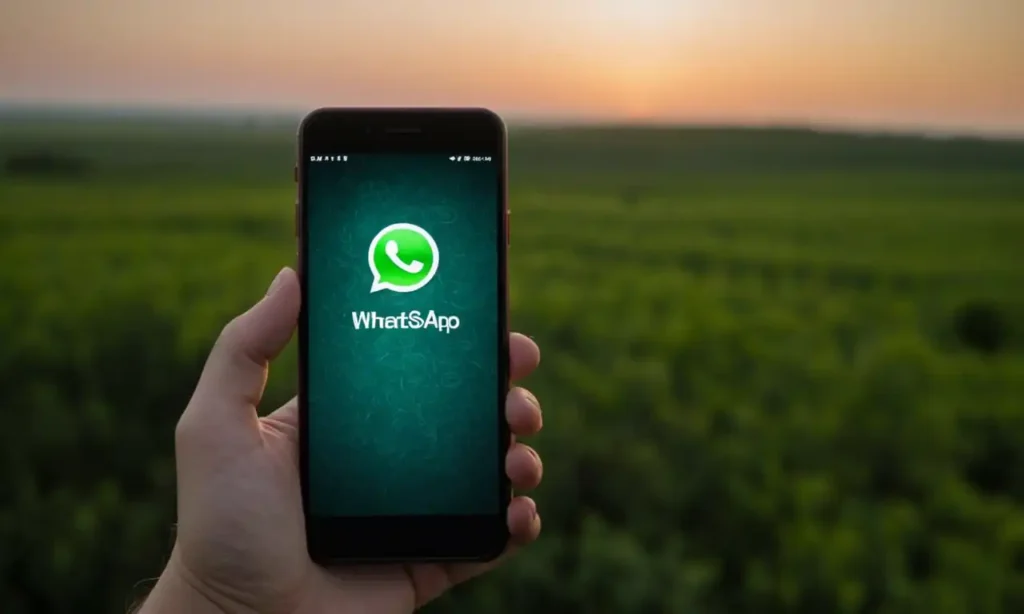 Un móvil y una pantalla de WhatsApp con conversaciones bloqueadas