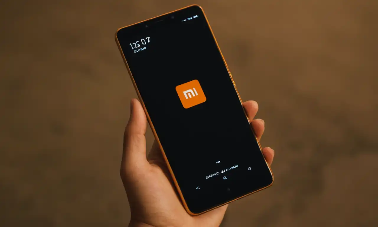 Un teléfono Xiaomi con pantalla iluminada, junto a un icono de llamada y una flecha que apunta a una dirección desconocida