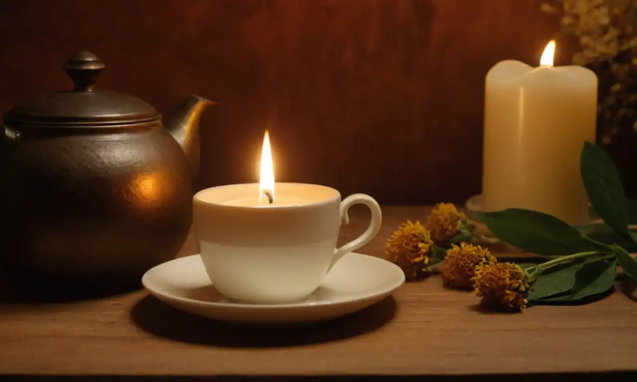 Hot flashes relief, herbal supplements, hormone therapy, soothing tea, calming candles