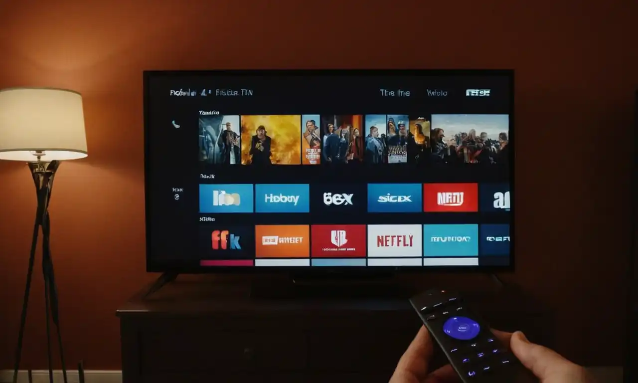 Disfrutando de una película en Fire TV, pantalla dividida