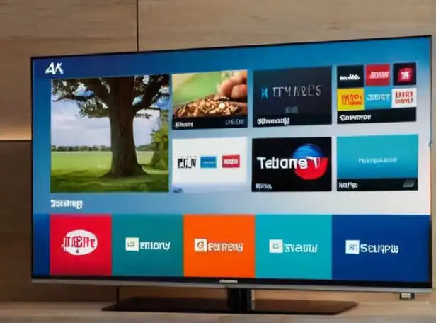 Samsung Smart TV screen with RTVE channel menu